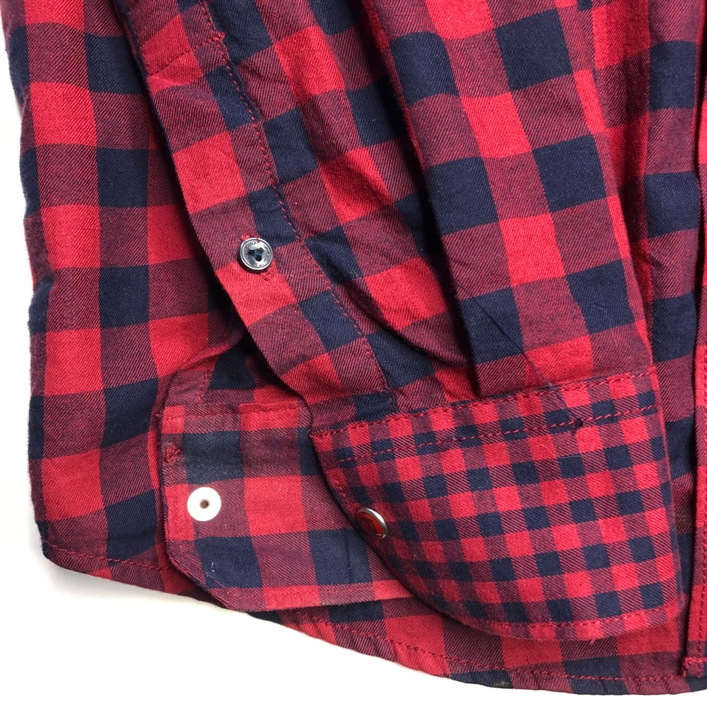 Red Checkered Ben Sherman Preloved Button Down - image 5